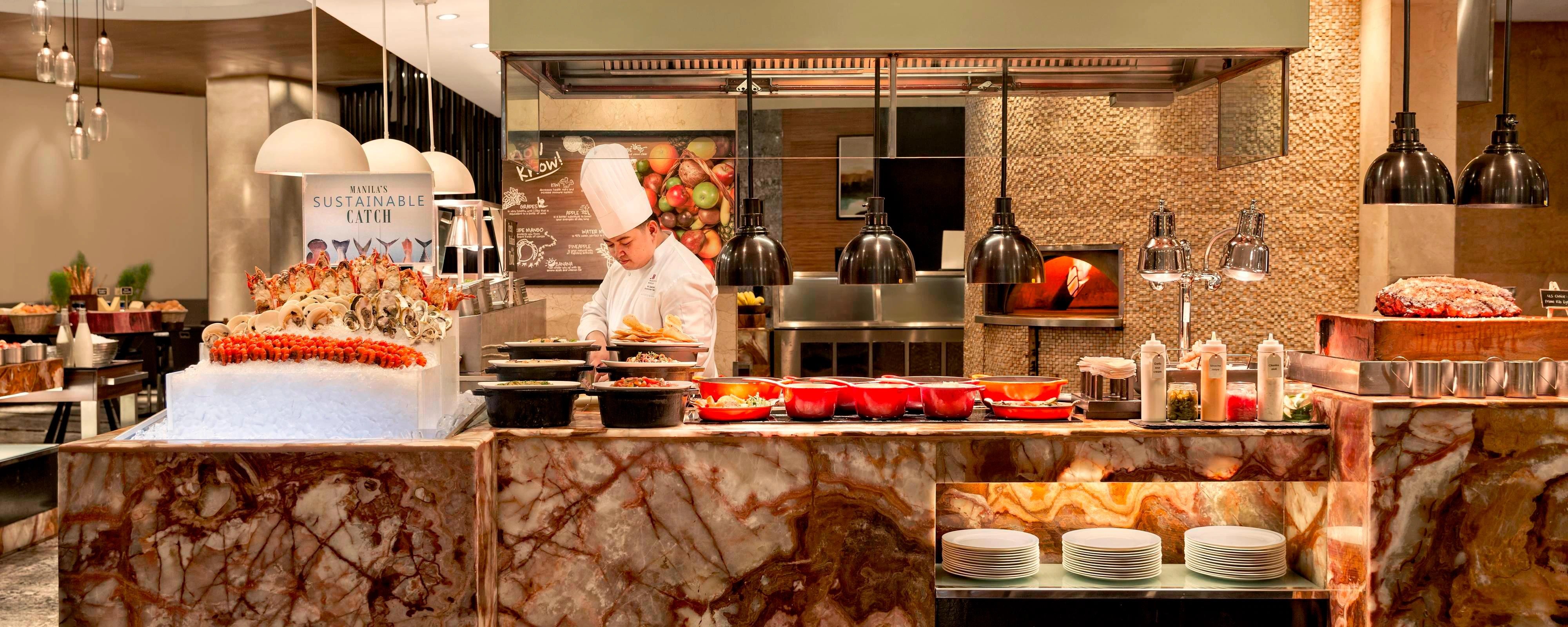 Manila Buffet Restaurant Manila Marriott Hotel