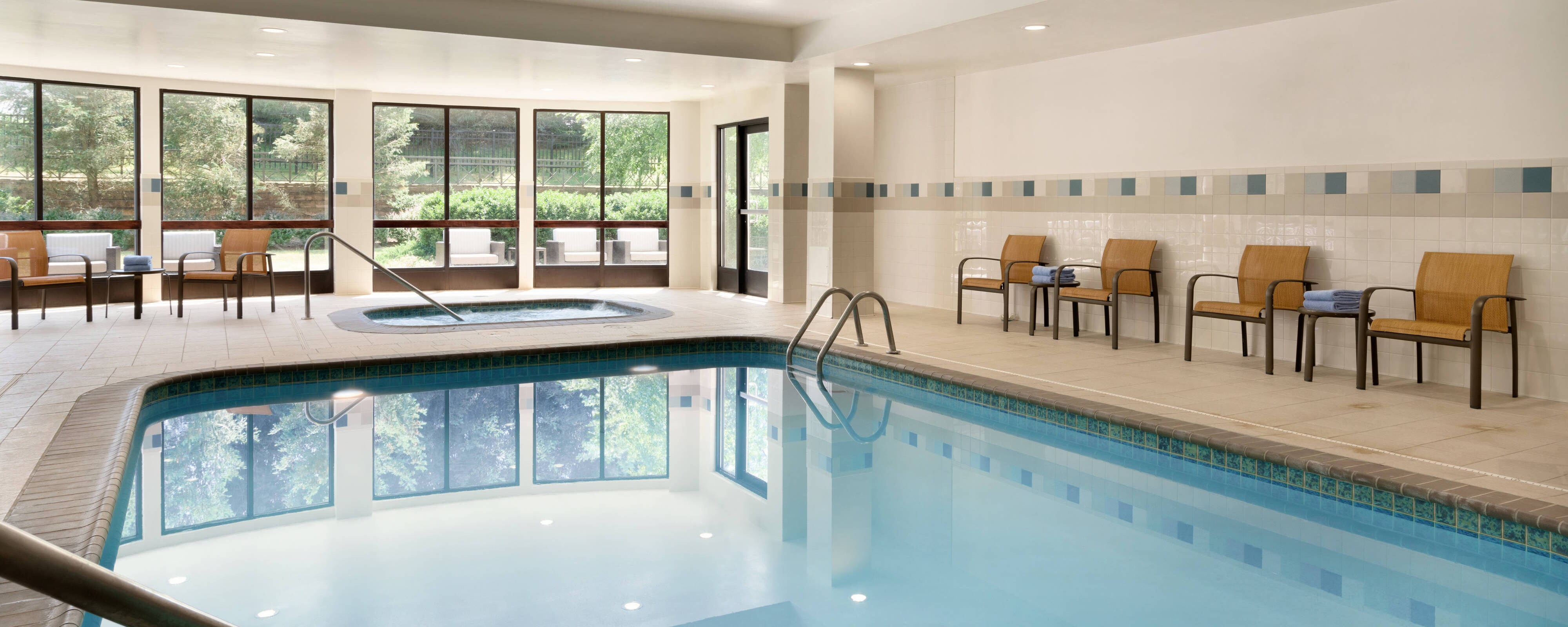 Trenton Mercer Airport Hotel with Pool and Gym Courtyard Ewing