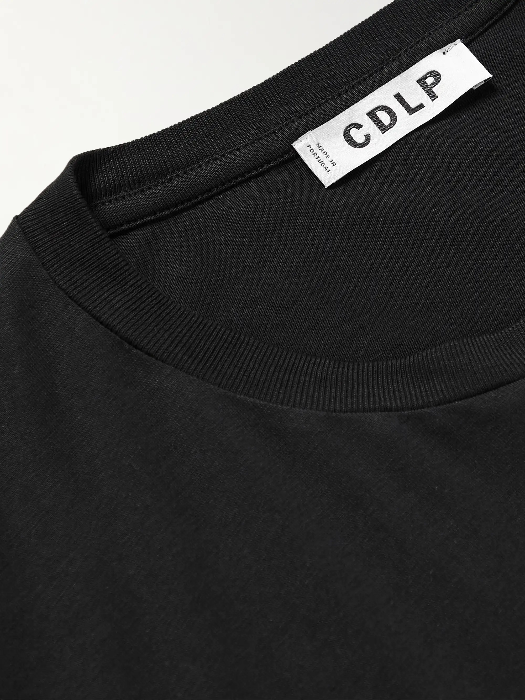 Black ThreePack Lyocell and Pima CottonBlend Jersey TShirts CDLP
