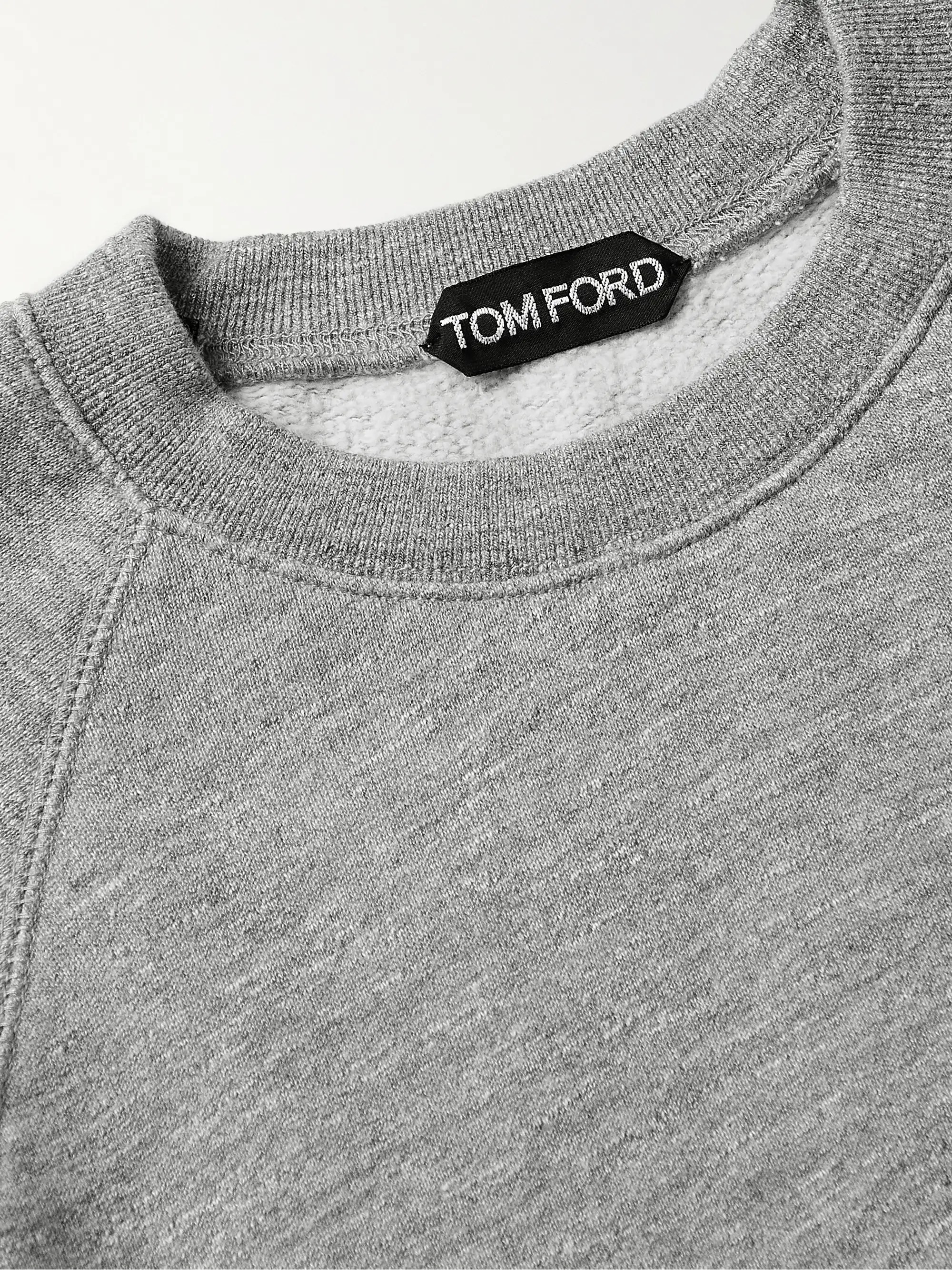 Gray CottonBlend Jersey Sweatshirt TOM FORD MR PORTER