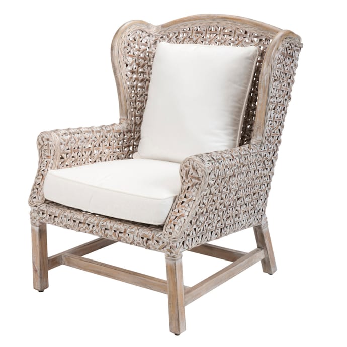 Fauteuil en rotin gris tossa fauteui Nature & Découvertes