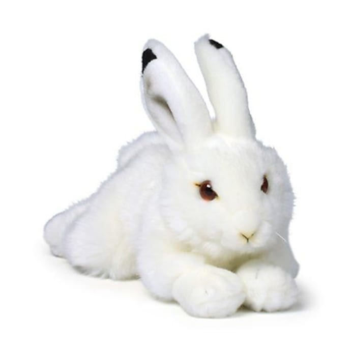 Wwf peluche lapin des neiges couché Nature & Découvertes