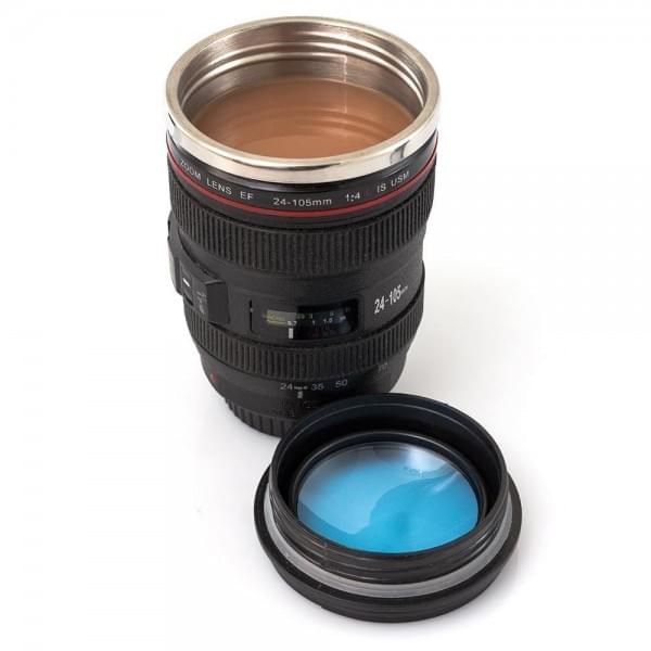 Mug isotherme objectif appareil photo Nature & Découvertes