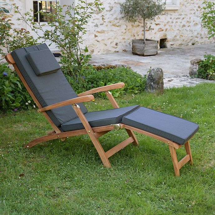 Matelas gris pour chaise longue Nature & Découvertes