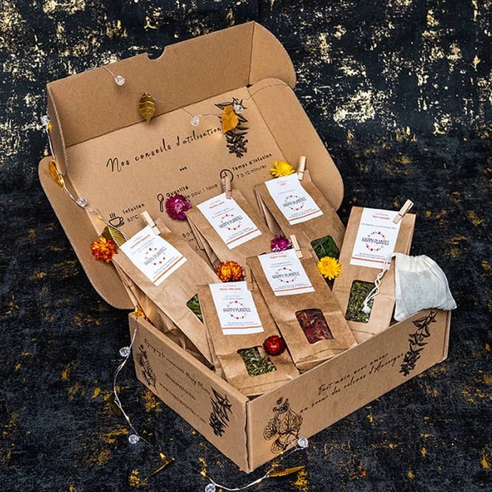 Coffret 6 plantes livret recette tisane Nature & Découvertes