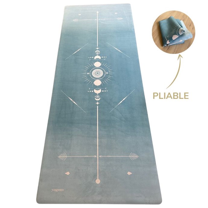Tapis de yoga voyage mandala bleu Nature & Découvertes