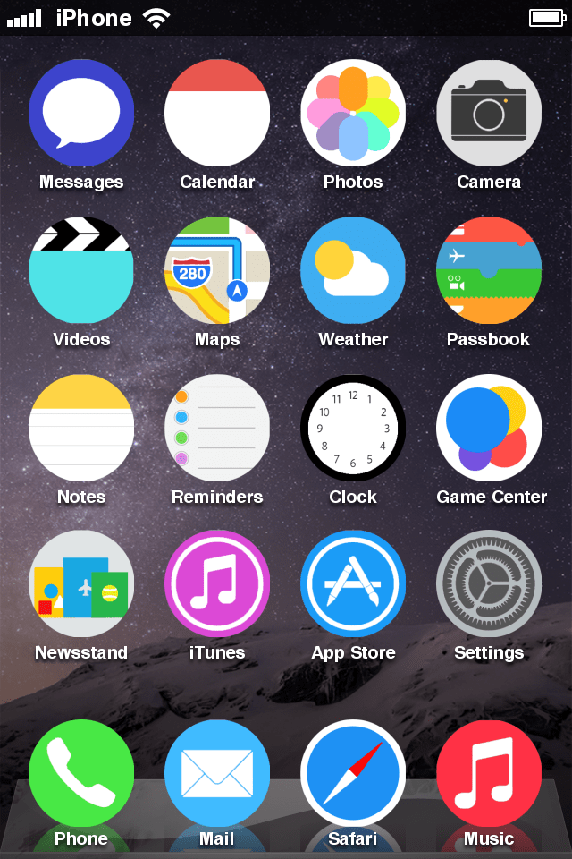 Flat Circles for iOS8 ?? Cydia