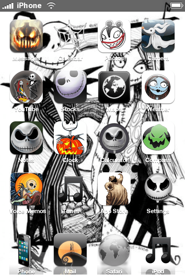 Cydia Christmas Background Nightmare Before Christmas Pwnage · Cydia