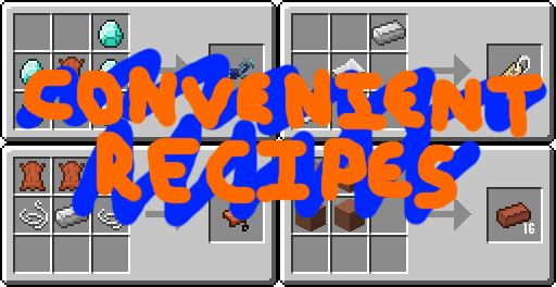 Convenient Recipes Mod for Minecraft 1.9/1.8.9/1.7.10 World of Minecraft