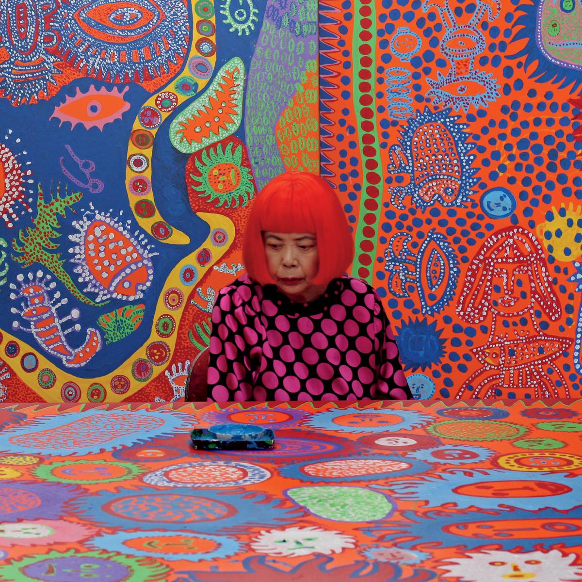 'Yayoi Kusama Life Is The Heart Of A Rainbow' Exhibition at The