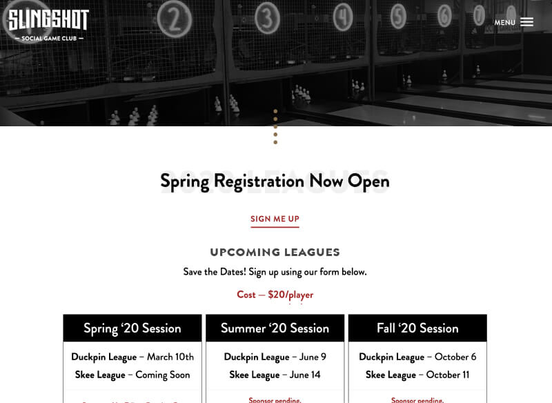 Slingshot Social Game Club CACHE