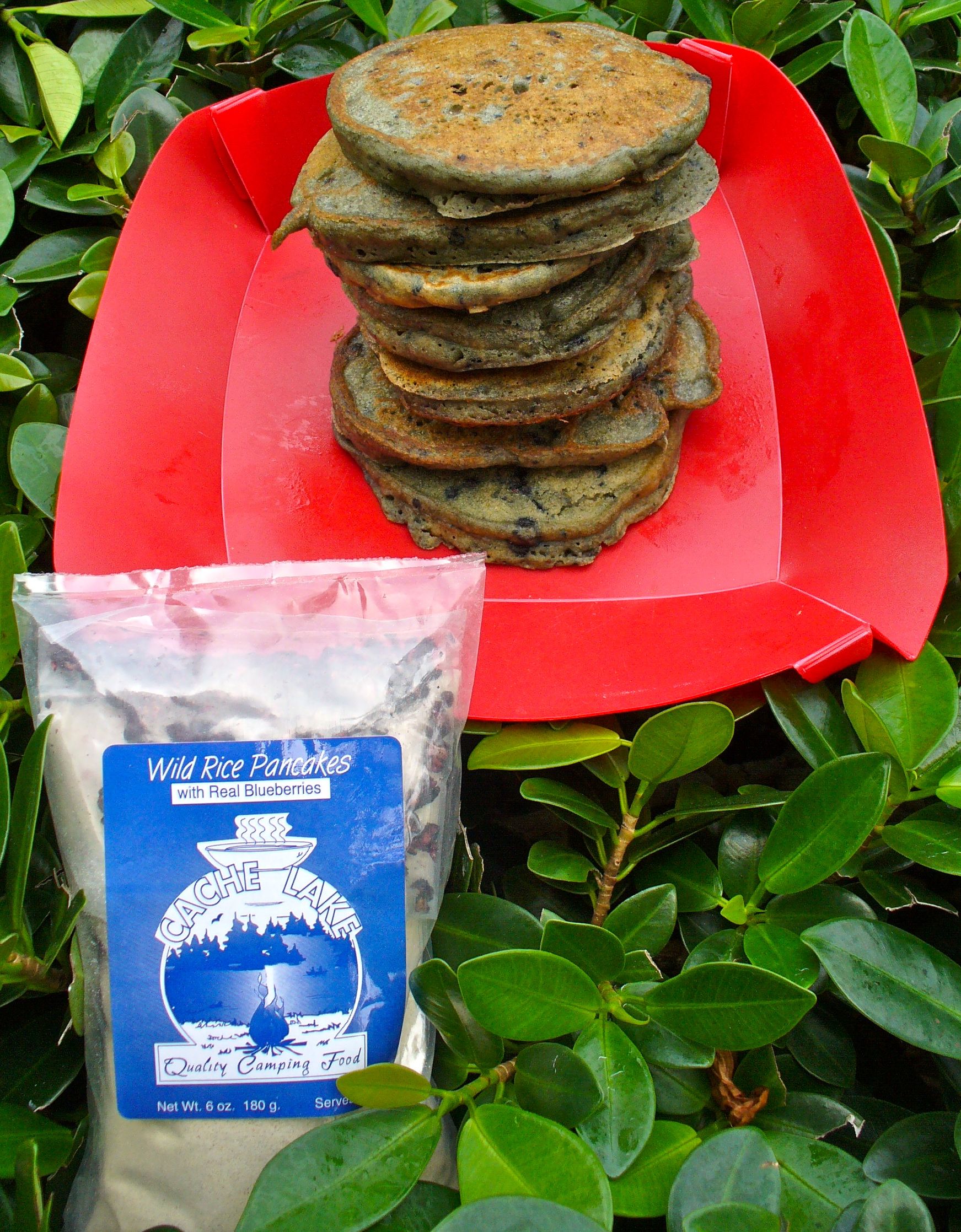 Wild Rice Blueberry Pancakes Cache Lake Camping Food Meals