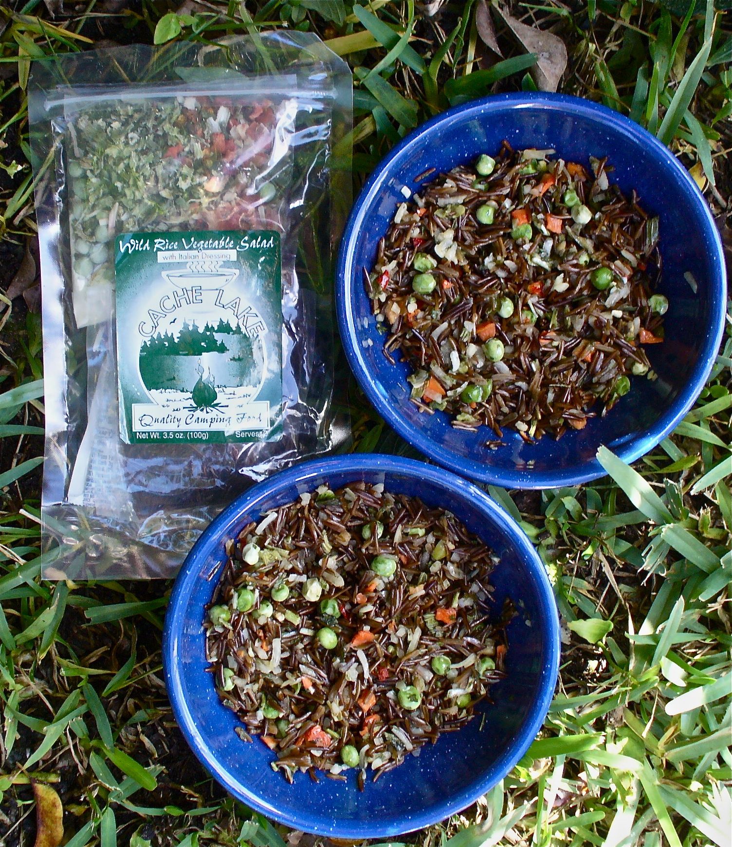 Wild Rice Vegetable Salad with Italian Dressing Cachelake
