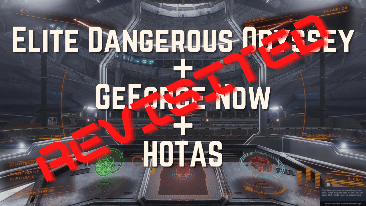 SOLVED Using HOTAS (with throttle) For Elite Dangerous on GeForce Now