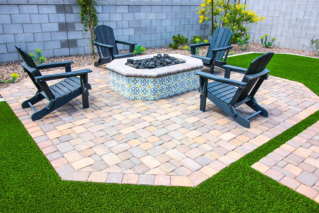 Artificial Grass and Pavers Ideas Cacti Landscapes