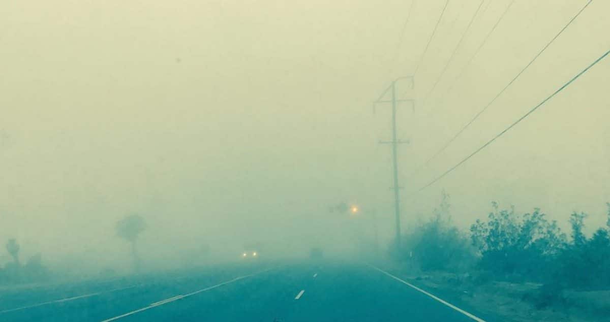 Is this the apocalypse or just a super foggy day in Yucca Valley