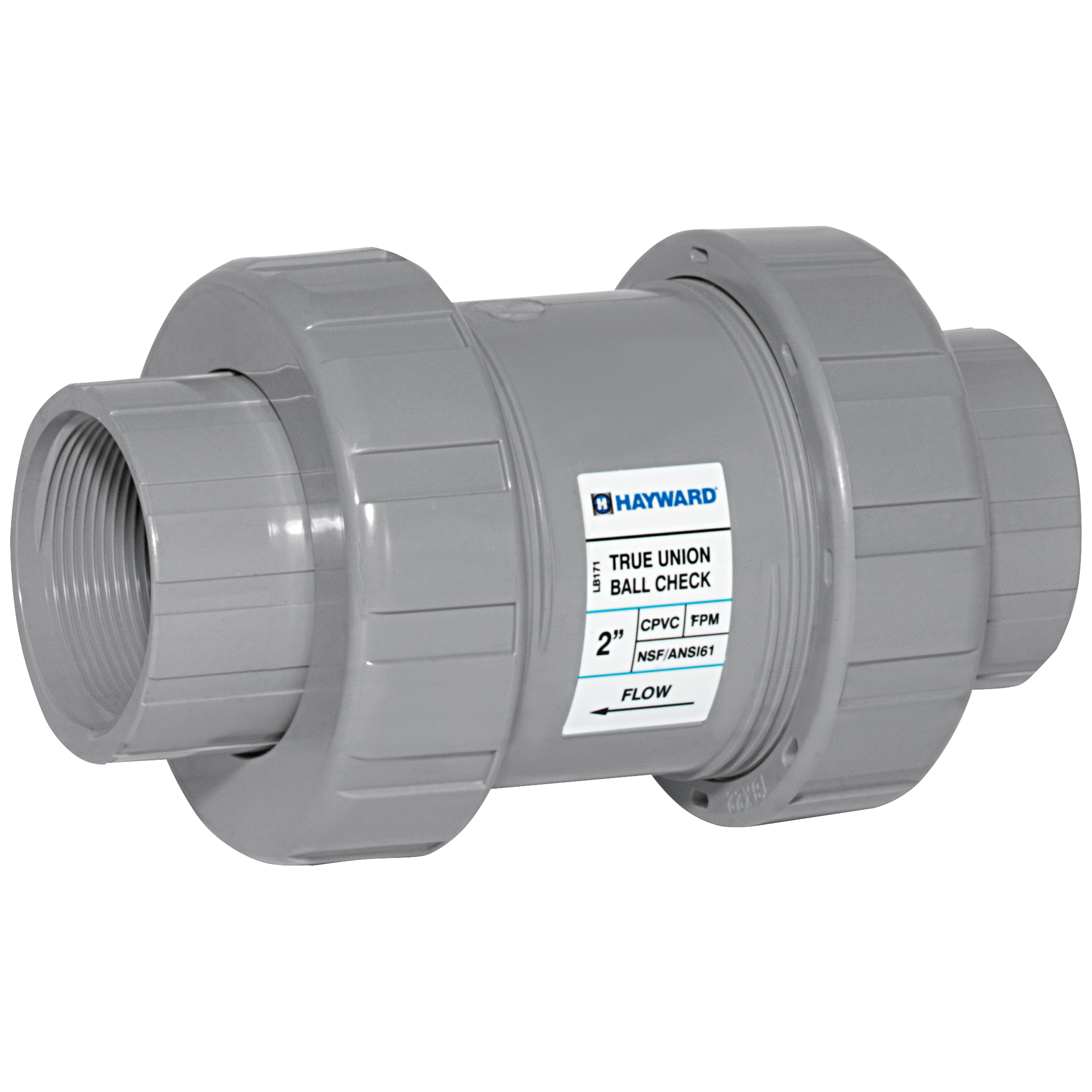 Item TC2400TE, 4" CPVC True Union Ball Check Valves w/EPDM orings