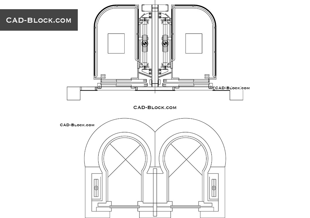 Panoramic Elevator free CAD file download, AutoCAD DWG drawings