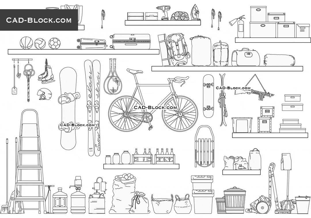 Storeroom CAD blocks