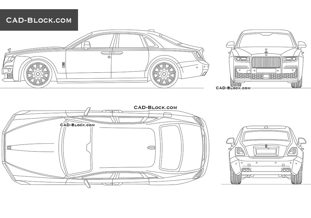 Rolls Royce Ghost AutoCAD Blocks