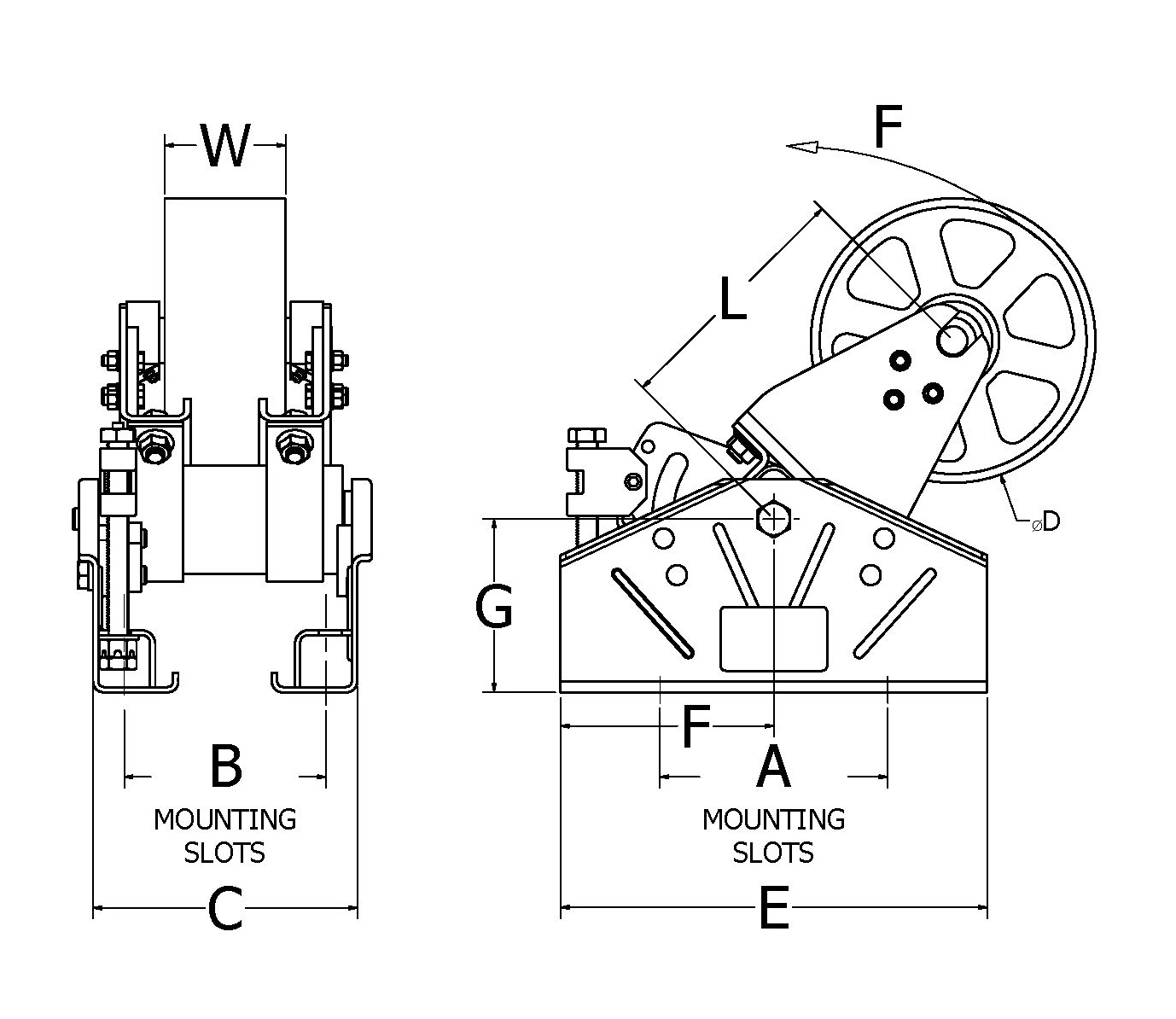 RunRight® Tensioners Type RT M (Large Belt & Chain Drive) On The