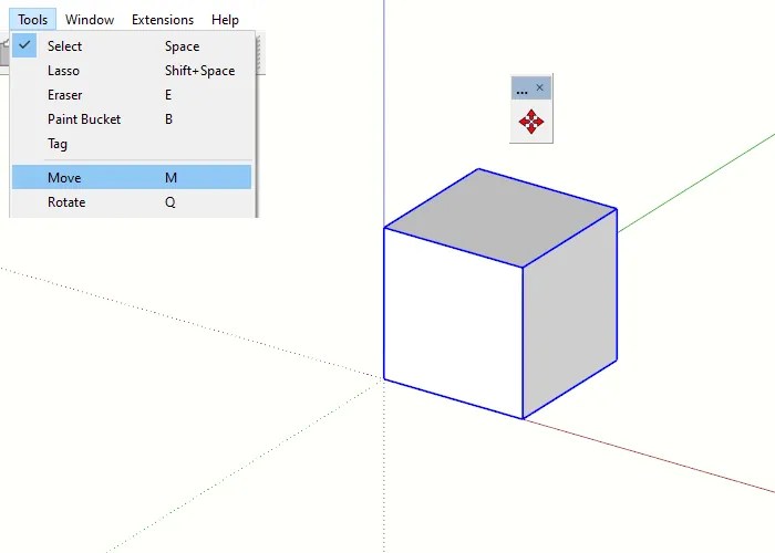 How to move objects in SketchUp?