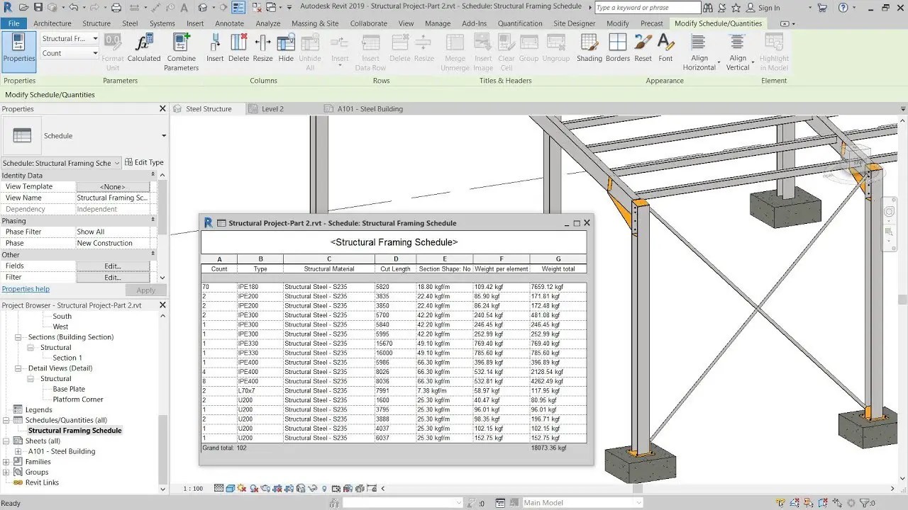 How to insert a row in a schedule in Revit Step by step CADdikt