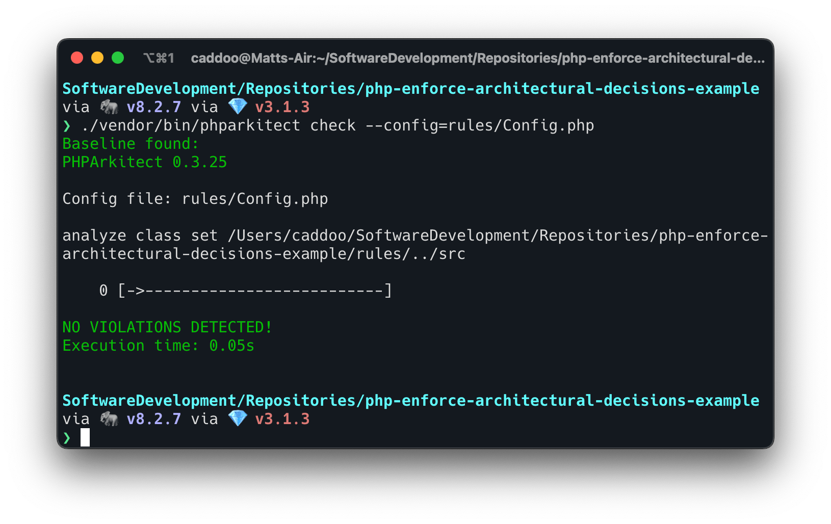 Matthew Caddoo Enforcing architectural decisions in your tests
