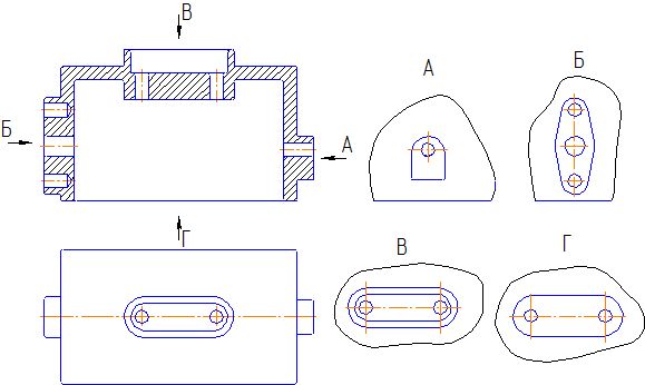 как нарисовать разрез