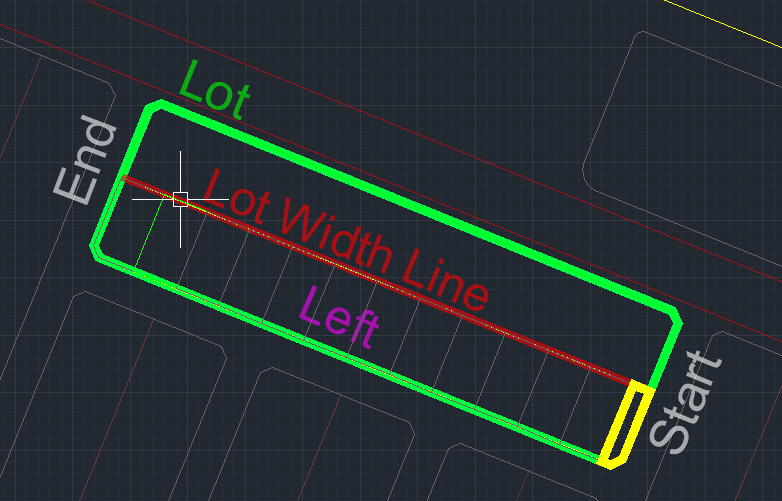 Divide a Lot into parcels using Lot Width Line in SPCAD Cadomation