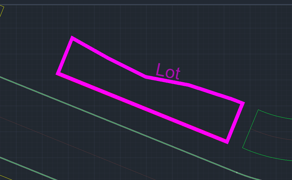 Divide a Lot into parcels using Front Lot Line in SPCAD Cadomation