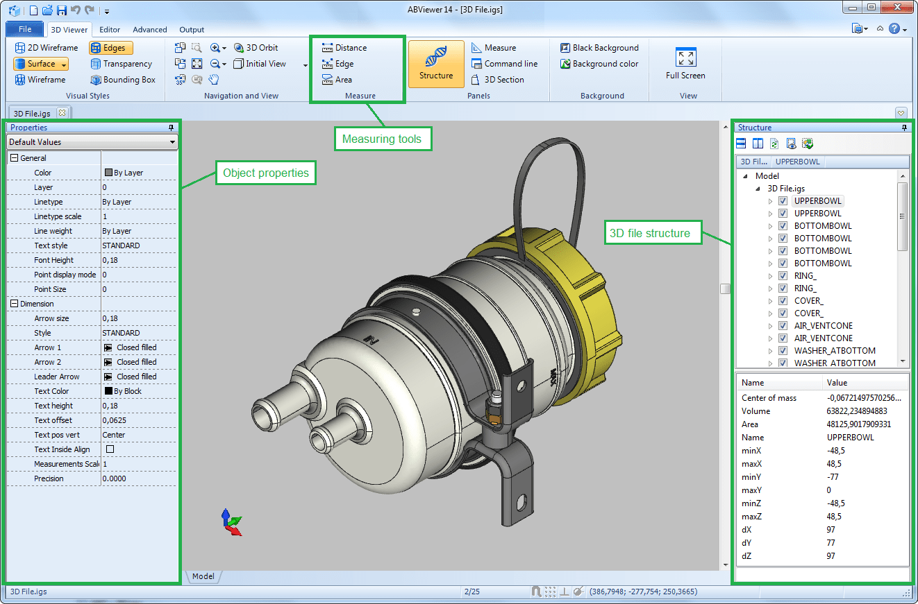 Overview > Measuring 3D Models