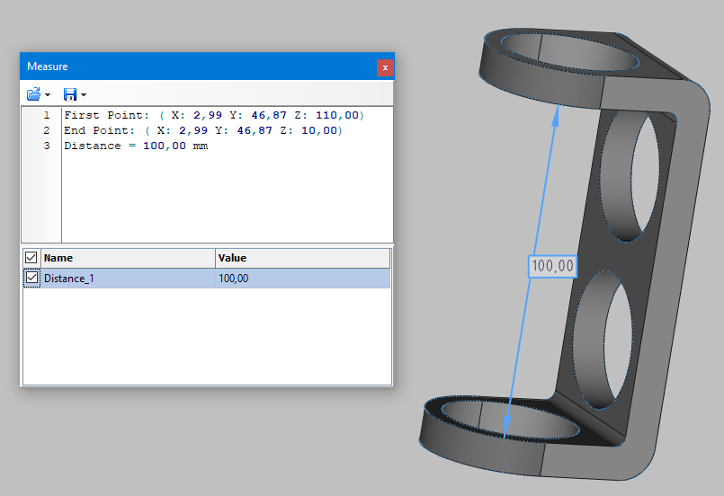 ABViewer How to measure a 3D model
