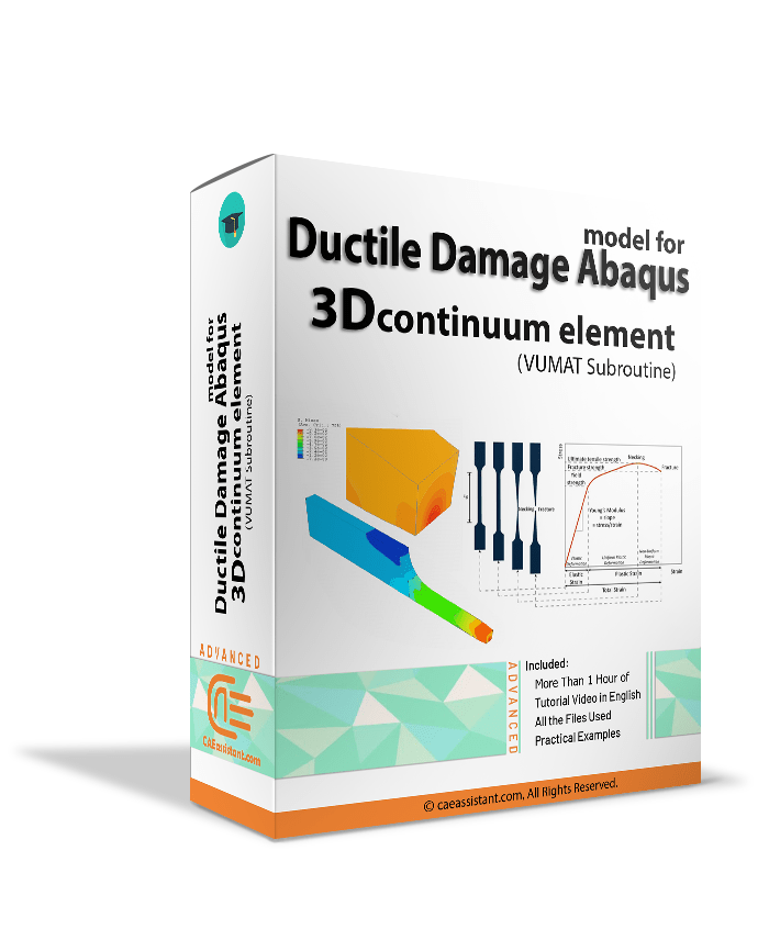 Ductile Damage Abaqus Model For 3D Continuum Element (VUMAT Subroutine)