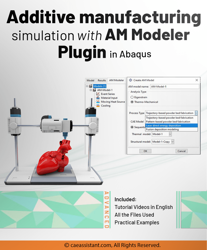 Additive Manufacturing Simulation With Abaqus AM Modeler Plugin