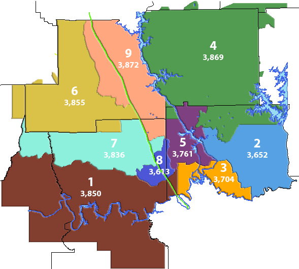 Board Redistricting Maps Central Alabama Electric Cooperative