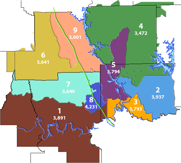Board Redistricting Maps Central Alabama Electric Cooperative