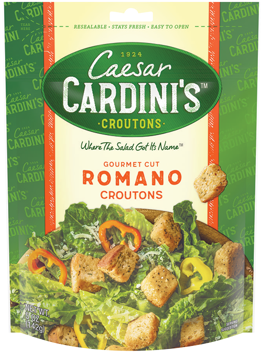 Cardini's Gourmet Cut Romano Cheese Croutons Caesar Cardini's