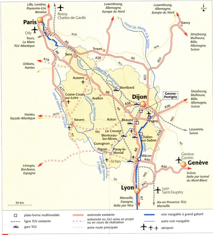 Les Cafés Géo » Sur la route de Dijon