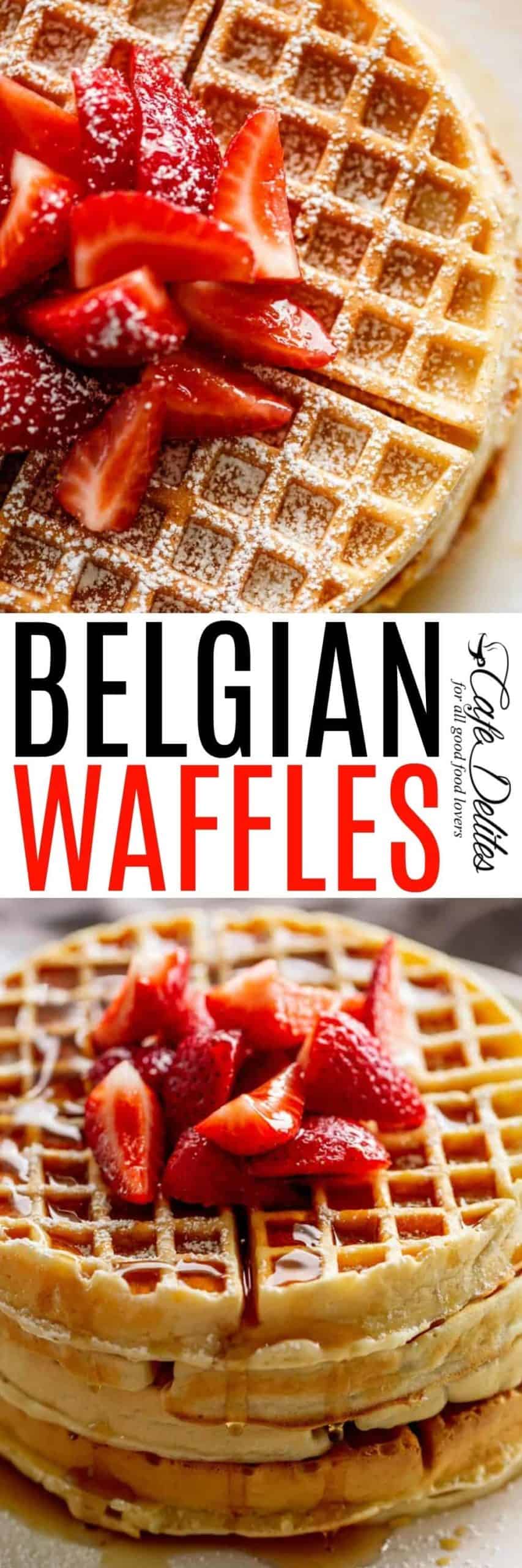 Belgian Waffles Recipe Cafe Delites