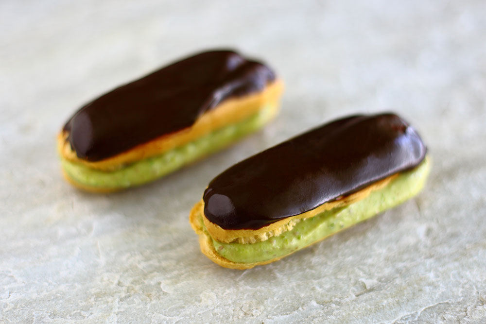 Pistachio Eclairs