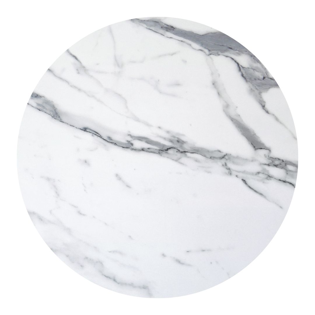 Juliet Marble Round 770mm Compact Table Top Cafe Furniture Melbourne