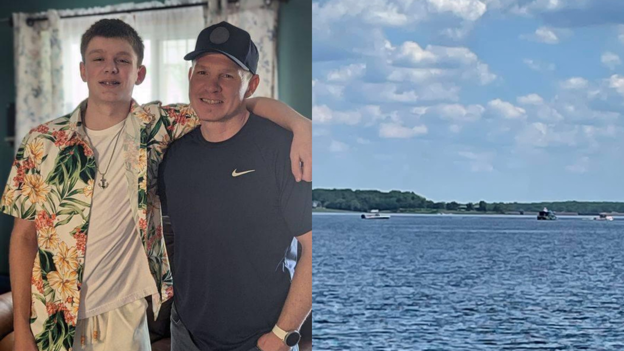 Dad Sees His Son Struggling in the Lake, Jumps in To Save Him & Both