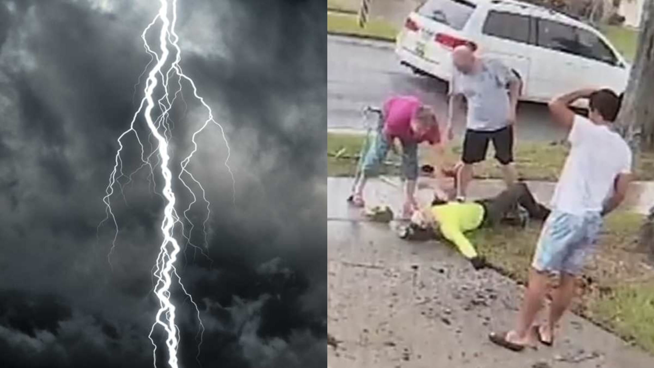 Teen Is Struck by Lightning While Cutting His Neighbor's Grass & Survives
