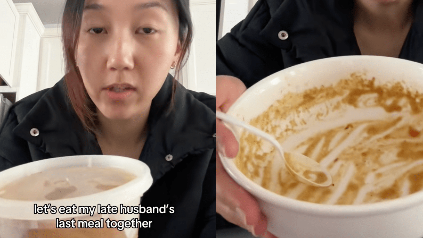 Widow Eats Meal Late Husband Made Before He Died 2 Years Ago