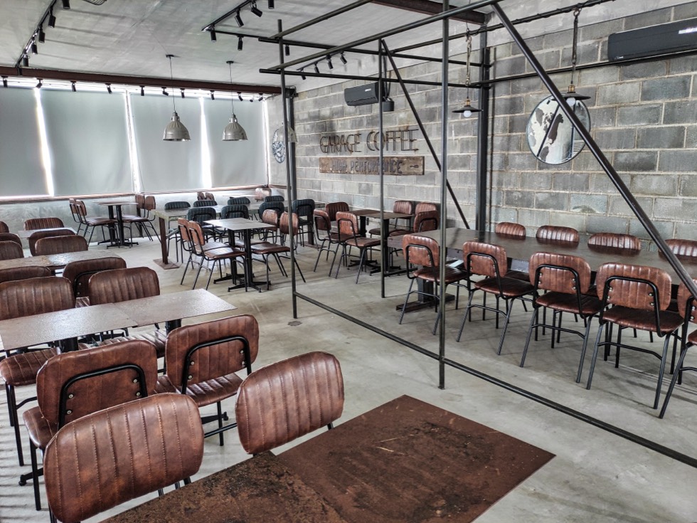 Garage Coffee Cafe Scene