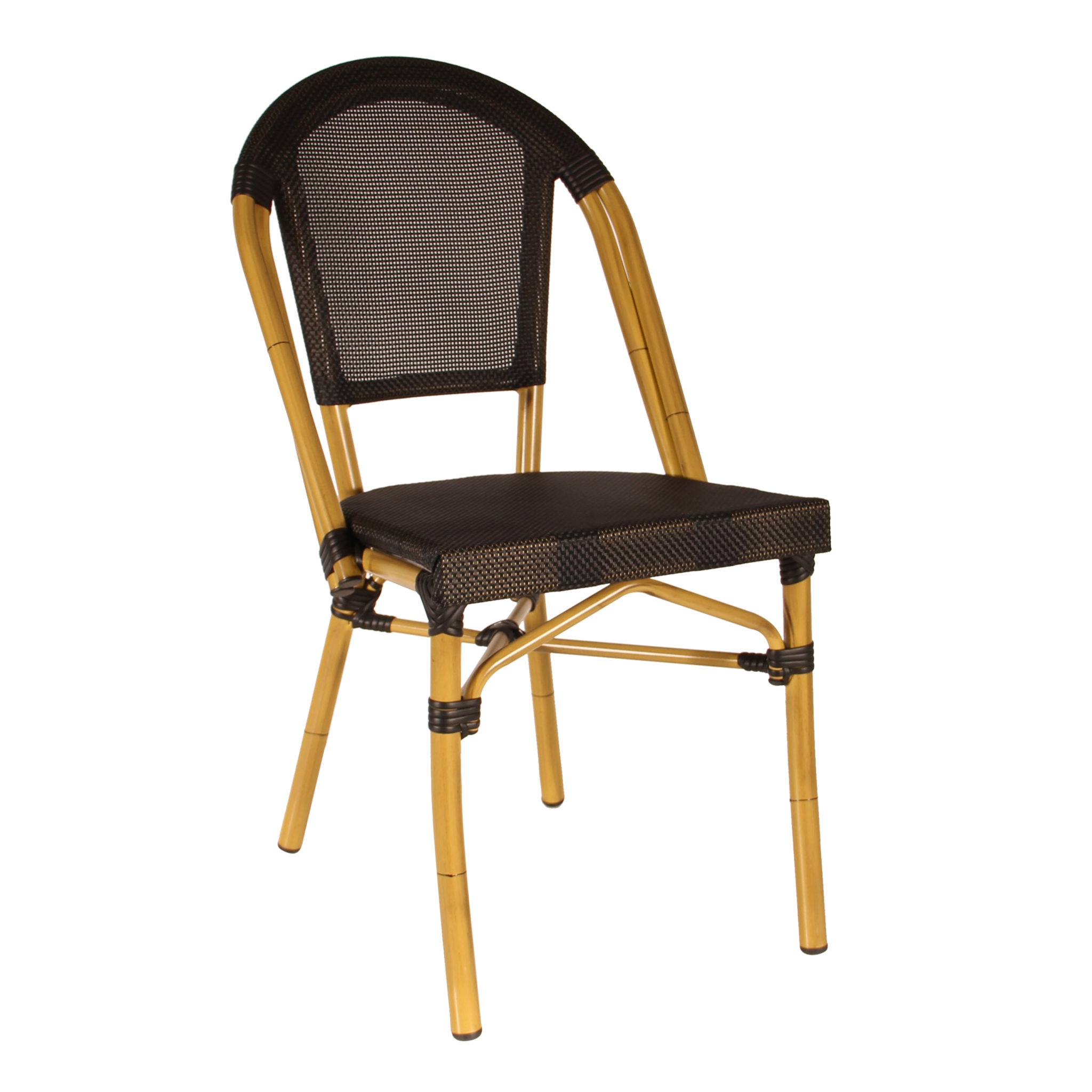 Parisian Chair in Black Textaline Cafe Solutions