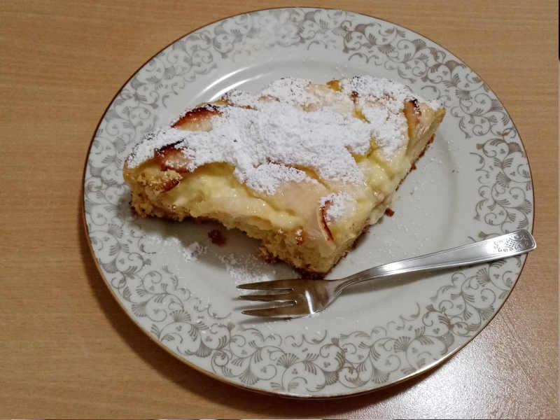 Torta di mele con crema pasticcera senza burro ricetta semplice e buona