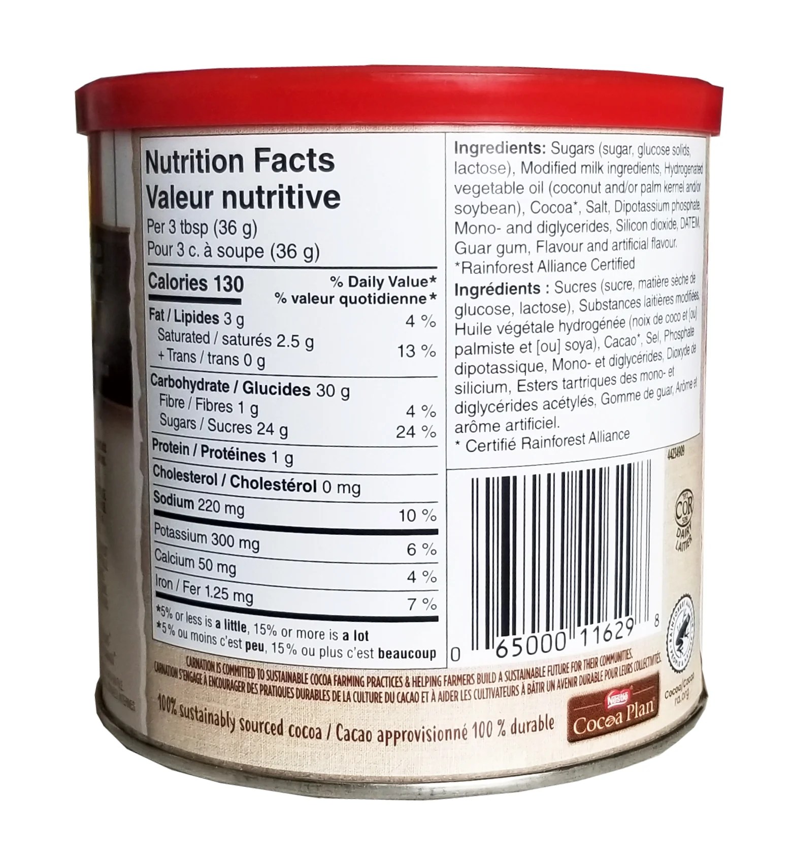 Nestle Carnation Turtles Hot Chocolate Mix, 400g/14 oz. Canister {Imported from Canada