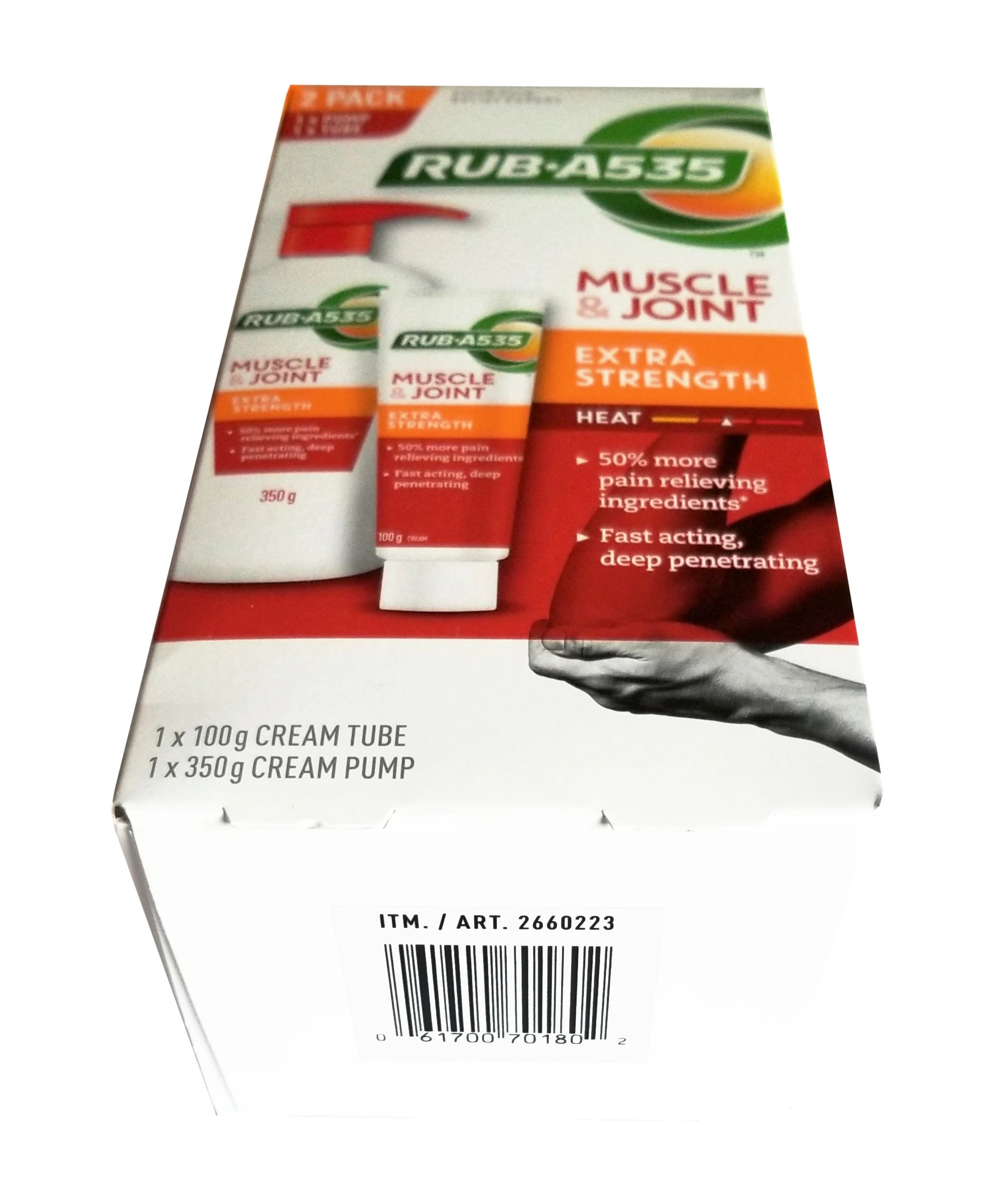 RubA535 Muscle & Joint Extra Strength Cream, 2pk Value Pack, 1x350ml